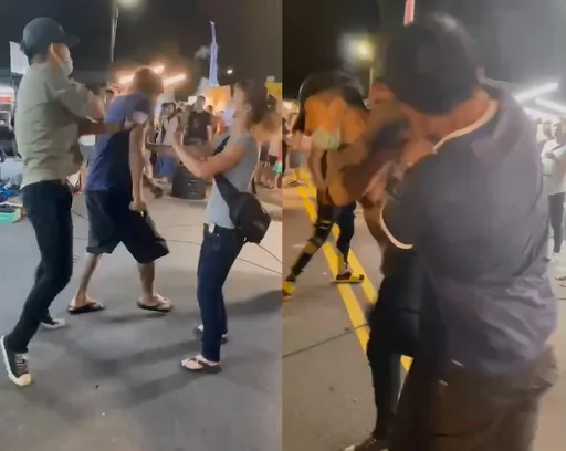 夜市買木瓜牛奶因甜度爆衝突 台中莽男與攤販互毆!遊客傻眼