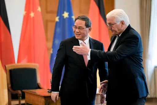 德國總統接待中國總理李強 呼籲中美加強對話