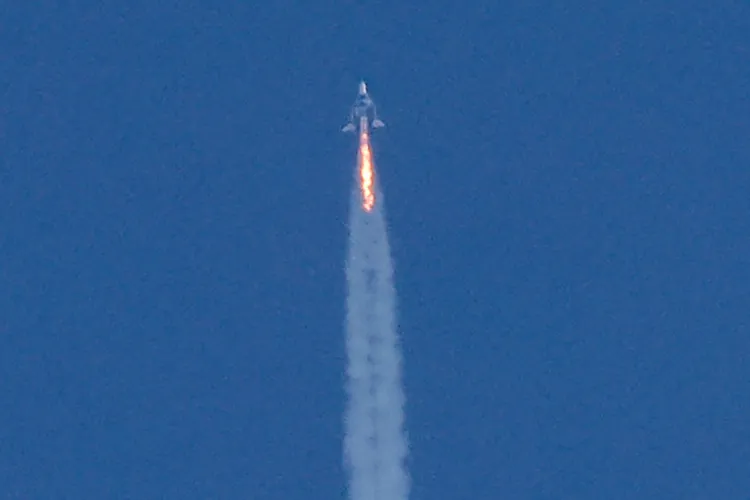 維珍銀河過去10年售出約800張太空旅行票。資料照片