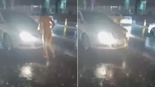 鬧區裸女「肉體撲車」驚呆眾人　為了他！網曝渣男睡完就叫車跑