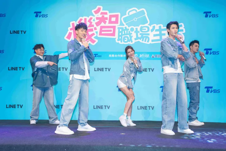 鄭豐毅（左起）鍾岳軒、鄭芯恩、黃柏峰、陳彥廷。TVBS提供