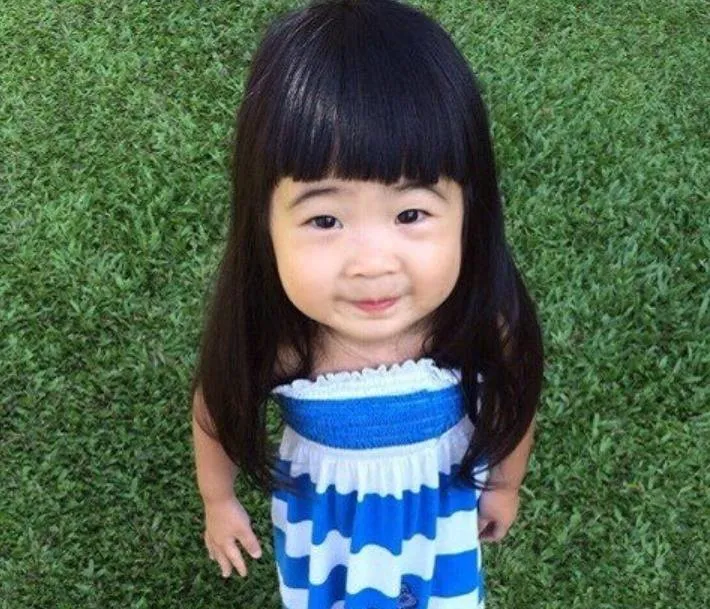 曹格女兒Grace小時候可愛模樣。資料照片