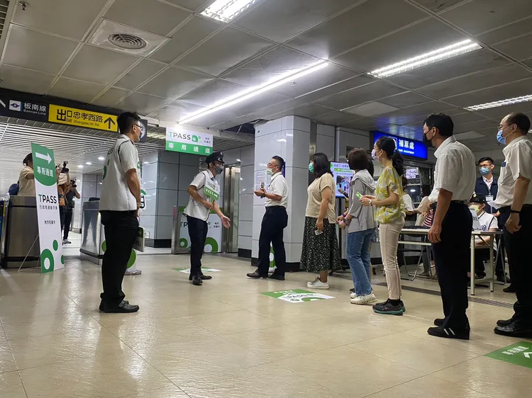 北車今月票情境模擬演練。陳怡文攝