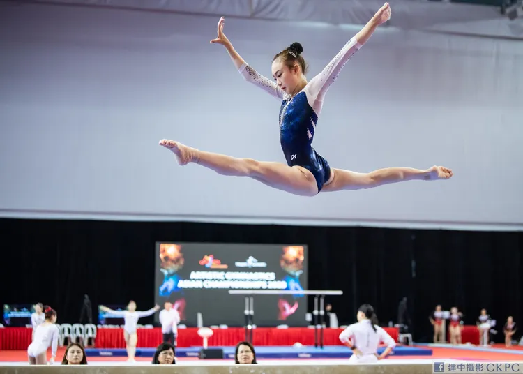 體操亞錦賽台灣女子隊奪史上首面銅牌。翻攝臉書「建中攝影CKPC」