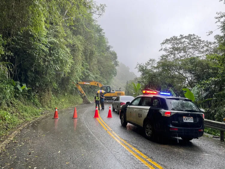 三星分局派員道路管制。翻攝畫面