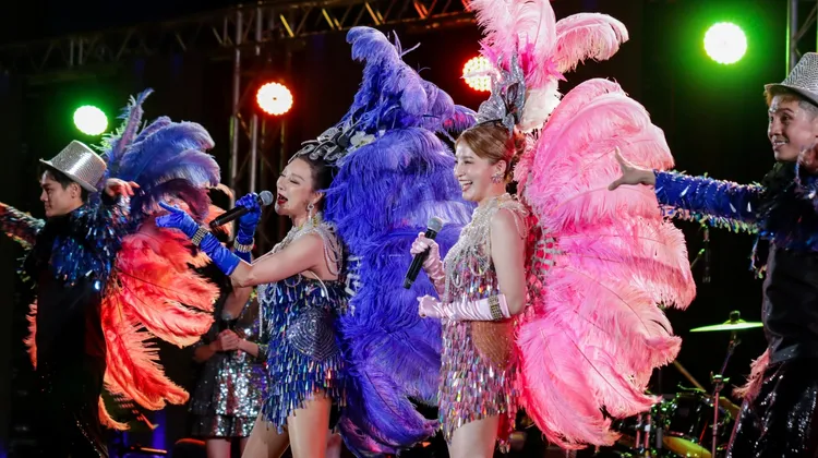 楊繡惠載歌載舞。三立提供