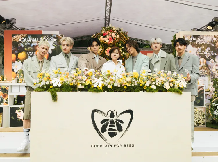 Ozone與嬌蘭台灣總經理Kelly（中）。品牌提供