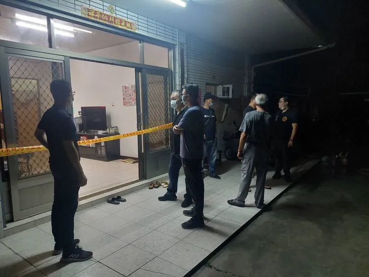 竹崎警方獲報前往調查。讀者提供