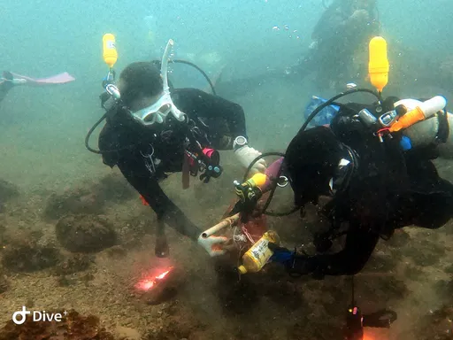 守護海洋!基隆、新北出動百名潛水員 攜手清出500多公斤廢棄物