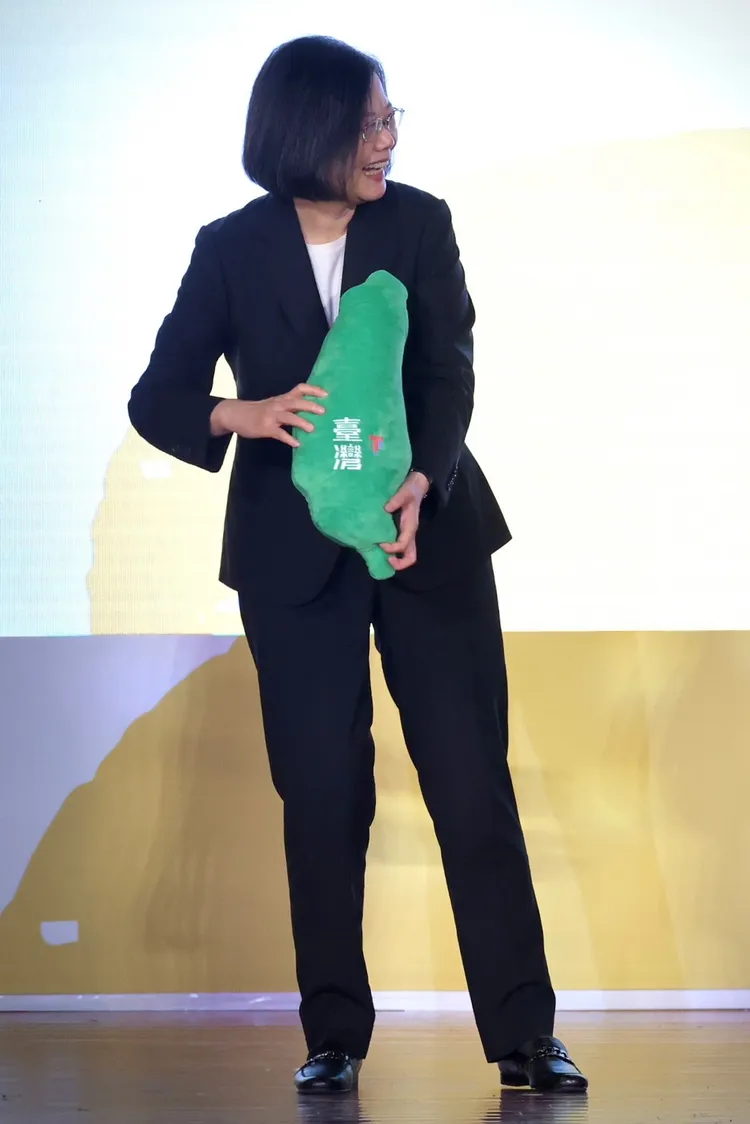 蔡英文上午出席「文化部成年禮金啟動記者會」。林林攝