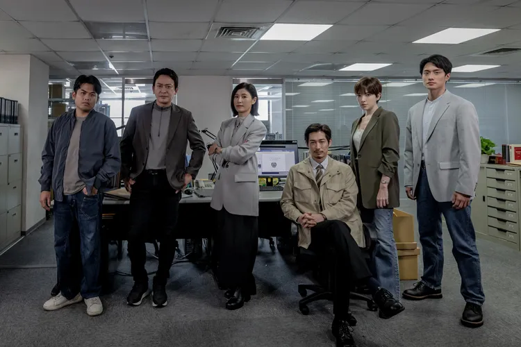 張再興（左起）、王識賢、蘇慧倫、藤岡靛、許瑋甯、劉俊謙首度亮相。Netflix提供