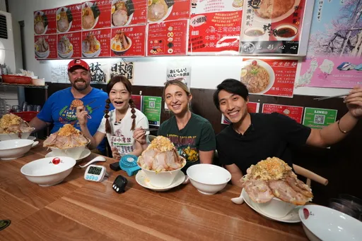 大胃王小慧赴日一戰成名 美國、新加坡大胃王來台切磋尬3公斤拉麵