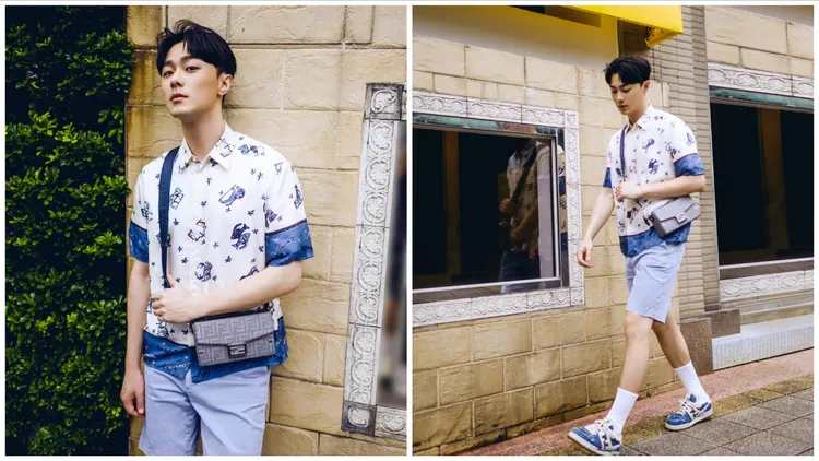 男星施柏宇演繹FENDI Astrology夏季限定系列。品牌提供