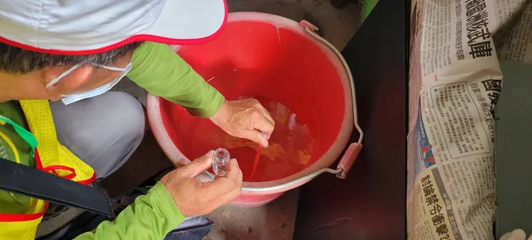 社區總動員全力孳清。衛生局提供