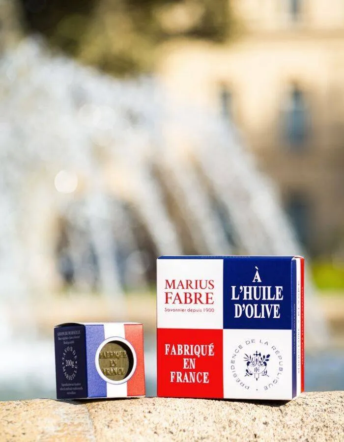 愛麗舍宮聯名款橄欖油馬賽皂，單顆裝200g／300元、4顆裝200g*4／1180元。品牌提供

