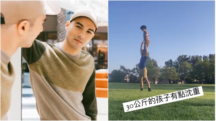 已升格好爸爸的鳳小岳，時常曬親子互動天倫照。翻攝自鳳小岳IG