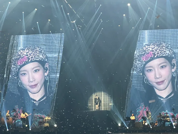 太妍自責今天沒唱好。讀者提供