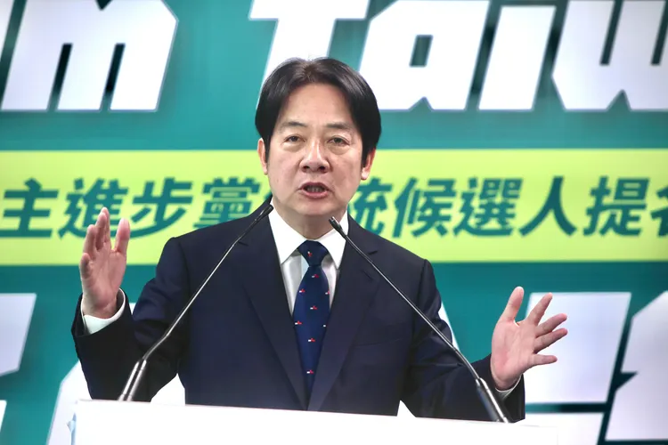 民進黨主席賴清德在5月提出的民主大聯盟。資料照，林林攝