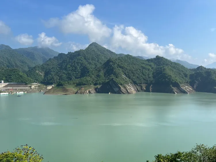 曾文水庫近期蓄水量提升，舒緩嚴峻水情。水利局提供
