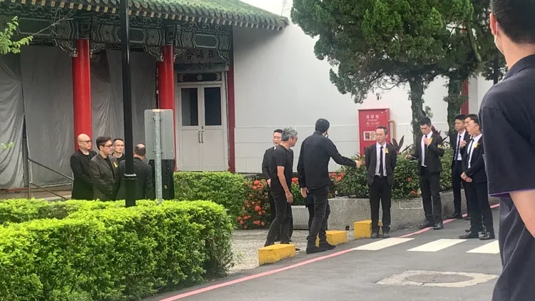 前台北市議員歐陽龍到場。江孟謙攝