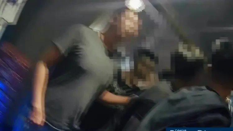 勸架者不配合盤查，情緒轉為激動。讀者提供