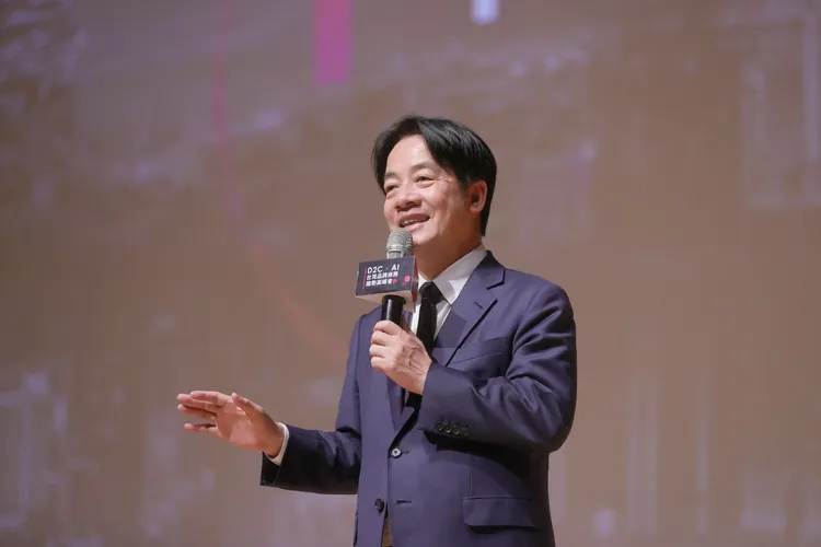 賴清德說，希望未來能攜手企業為台灣打造第二次的經濟奇蹟。府提供