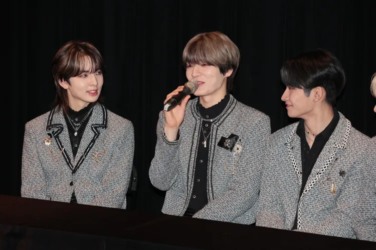 WISH（中）澄清自己牛肉麵沒有吃到14碗，最多嗑5碗。彭欣偉攝