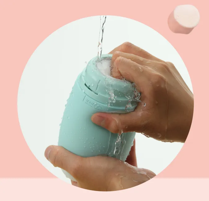 TENGA Puffy 悠柔杯杯體防水、上下孔都能直接以水清洗。TENGA提供