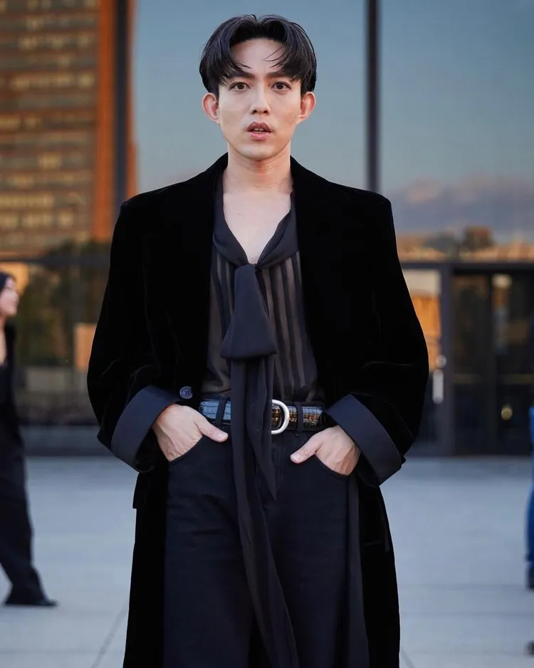 林宥嘉飛往柏林欣賞Saint Laurent 2024春夏男裝秀。翻攝zstylehk IG