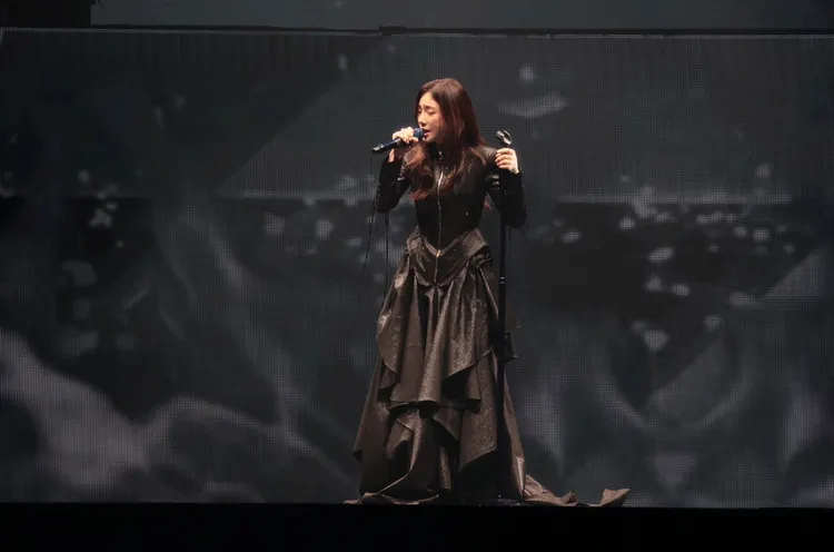 太妍賣力飆唱。彭欣偉攝