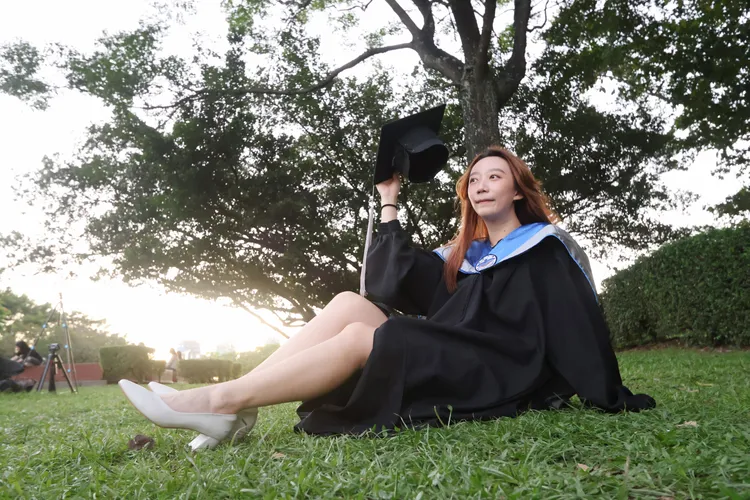 Krystal是財金所碩二的高材生。鄭孟晃攝