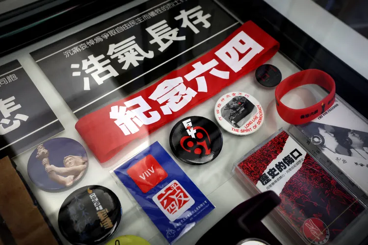 紐約六四紀念館展品。路透社