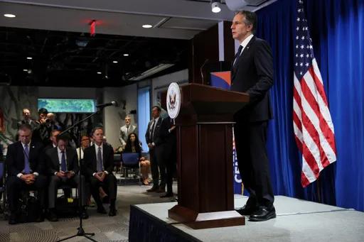 布林肯會習近平:對中國在台海挑釁行為表關切