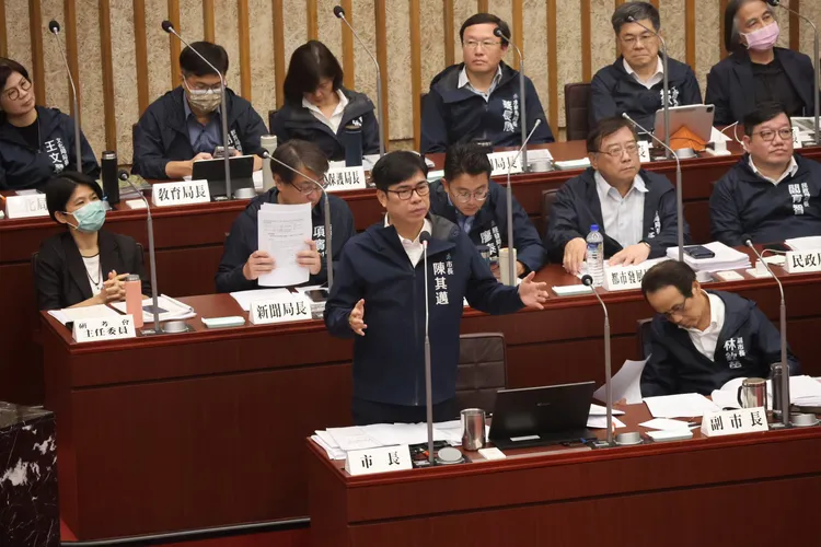 陳其邁說，未來要逐漸邁向0-6歲國家養。凃建豐攝