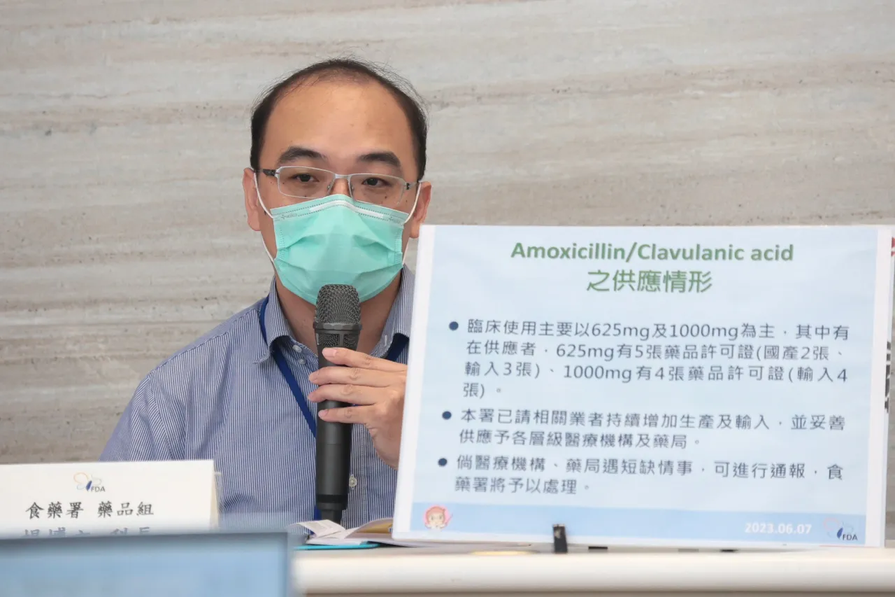 食藥署藥品組科長楊博文。彭欣偉攝