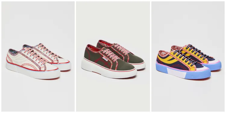 網球帆布鞋，各8800元。品牌提供