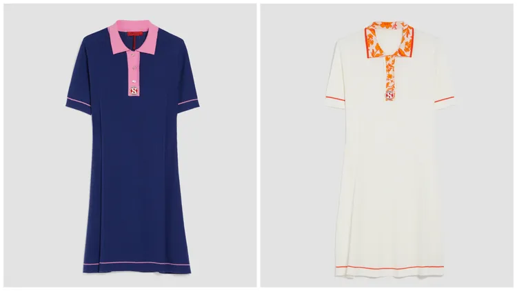 撞色拼接網球洋裝，1萬1500元。品牌提供