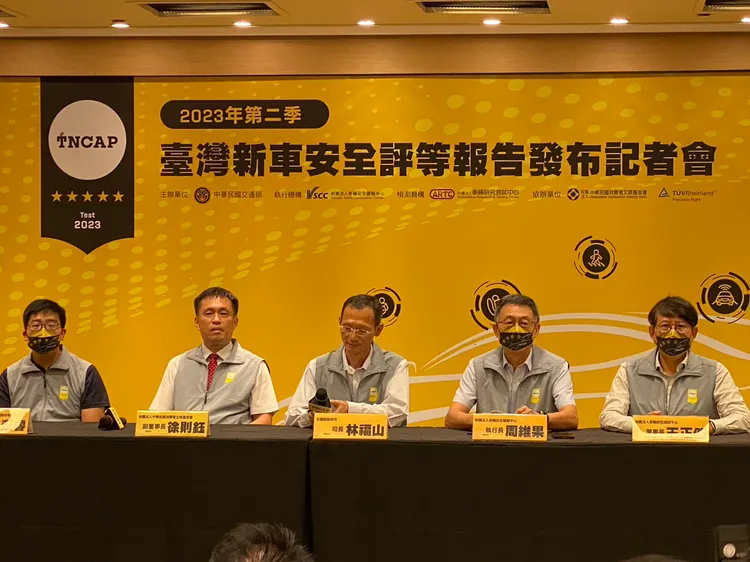 第二波台灣新車安全評等出爐。陳怡文攝
