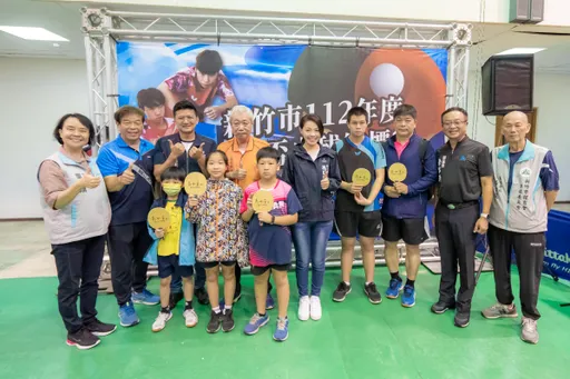 新竹市長盃桌球賽開幕 高虹安自揭曾是國小桌球校隊