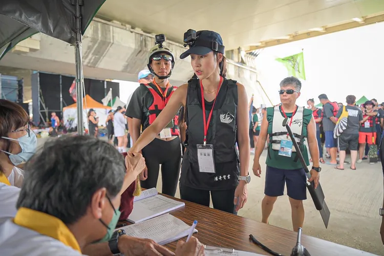 房思瑜二度挑戰2023台北國際龍舟錦標賽。TVBS提供