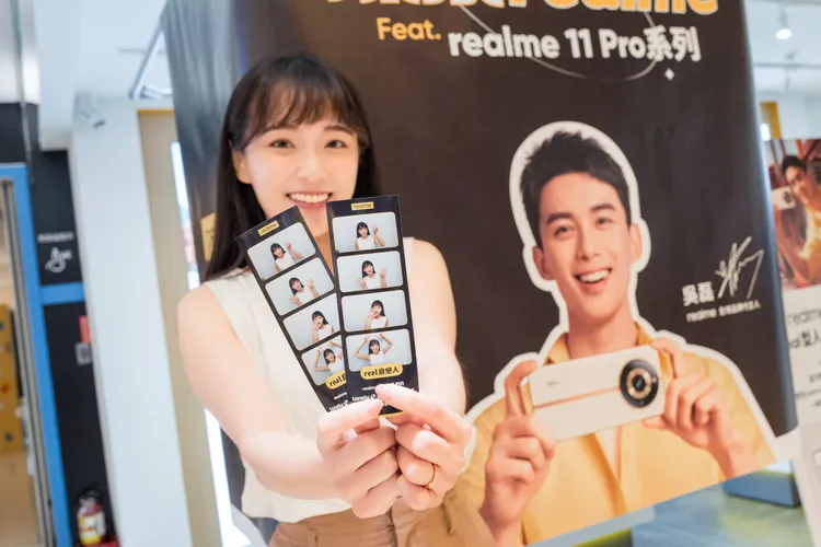 realme於台北三創架設《探索realme─限時人生四格》，當紅的韓式拍貼機免費拍！realme提供