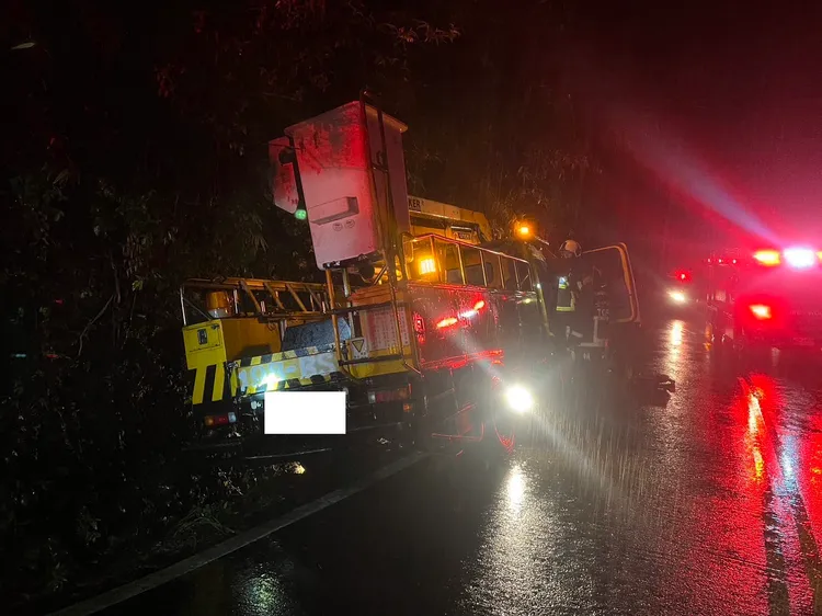 意外發生在中橫便道谷關管制站往梨山約6.7公里處。民眾提供