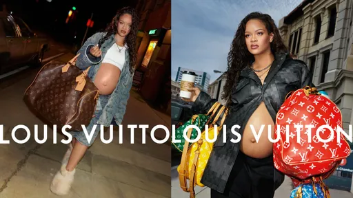 蕾哈娜有好「孕」就是狂 挺肚拍LV廣告集郵彩虹「尿布包」