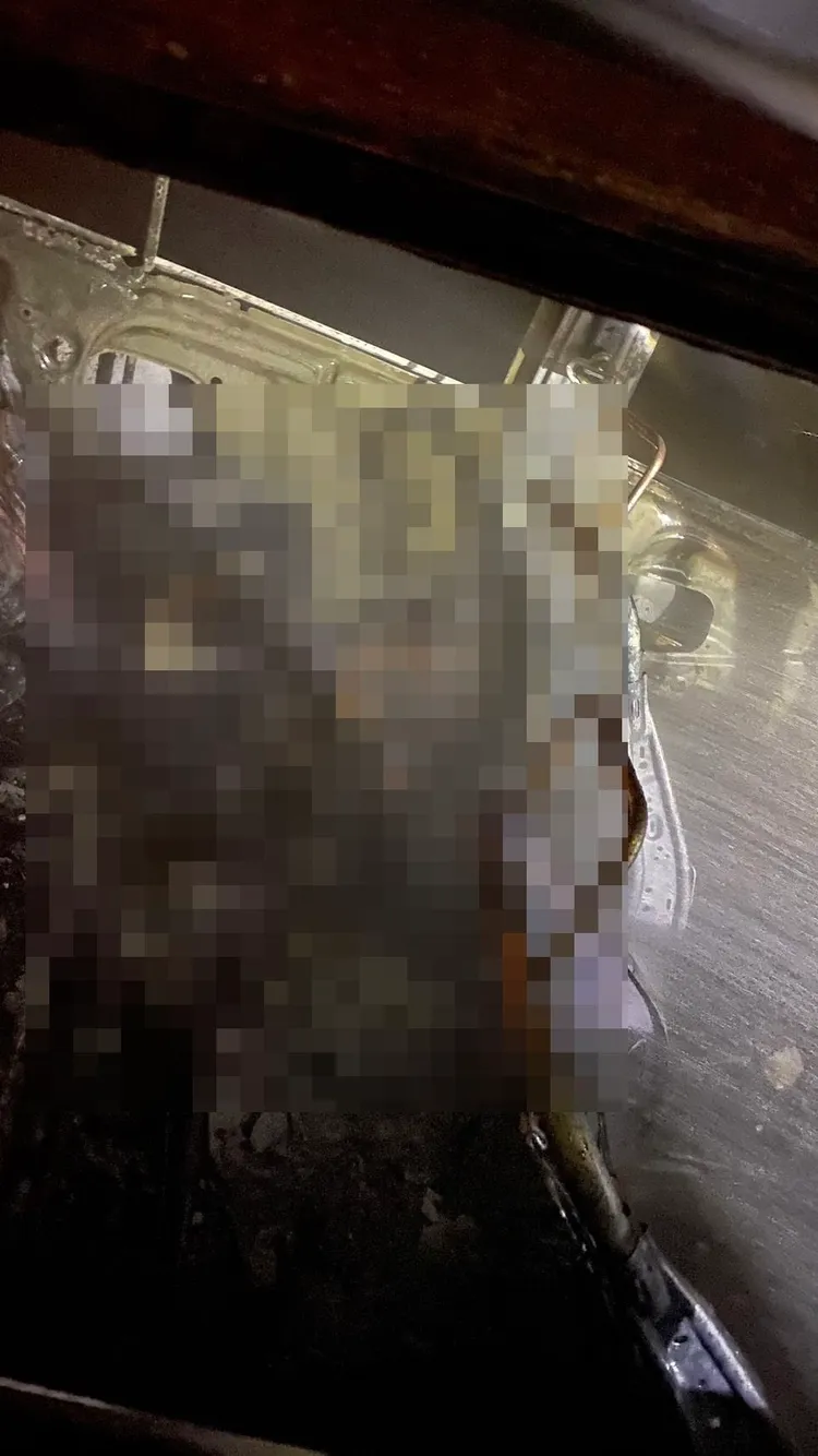 40多歲女性被燒成骨頭。民眾提供