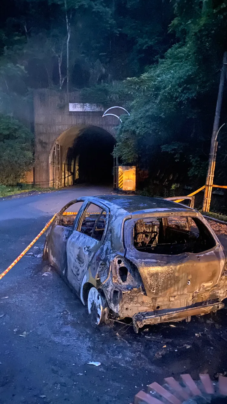 案發地點位於日月潭明潭隧道附近。民眾提供