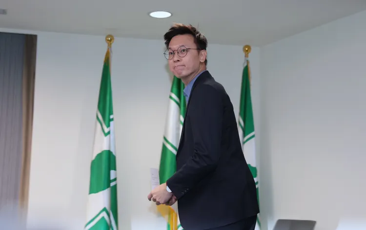 林飛帆今正式宣布退選。彭欣偉攝