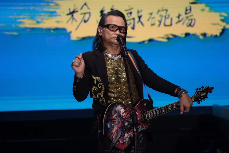 沈文程嗨唱《五月十一彼下埔》。彭欣偉攝