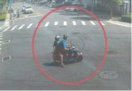 夏姓男子騎機車載賴姓高中生前往戶政所結婚。檢方提供