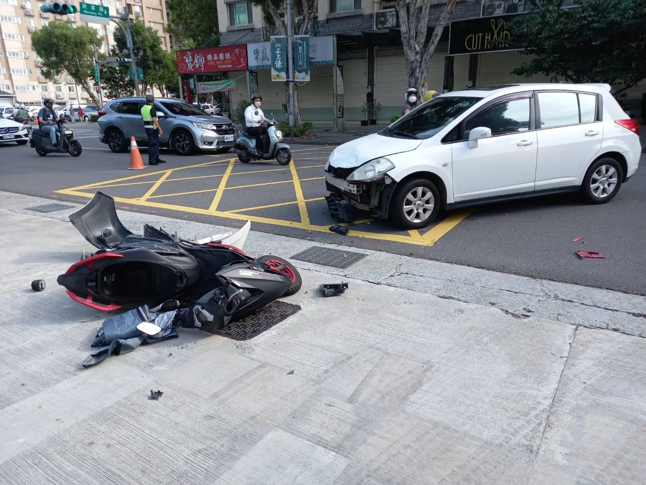 車禍現場。民視提供