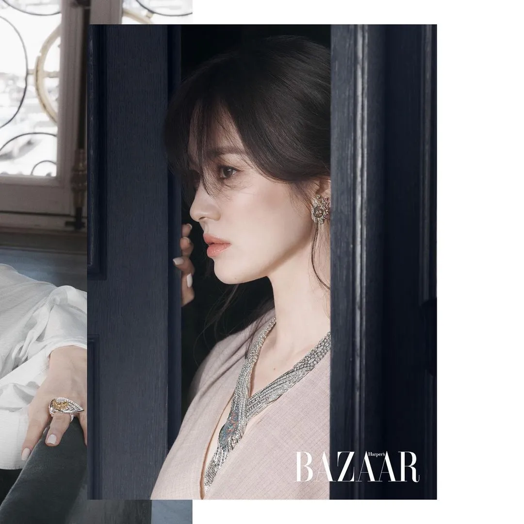 儘管已擁有百想視后身分,她仍謙稱覺得演戲很困難。翻攝harpersbazaaruk IG